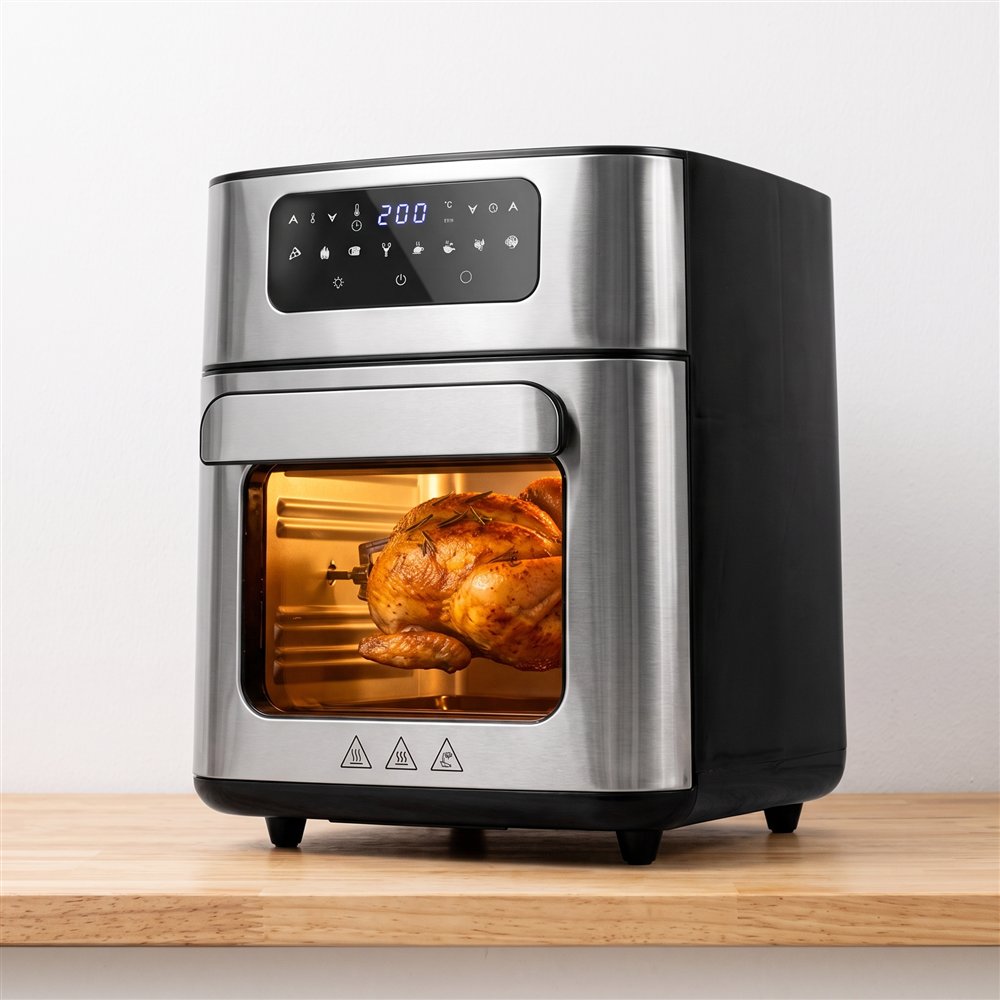 Forno air fryer de 12 litros com 5 acessórios