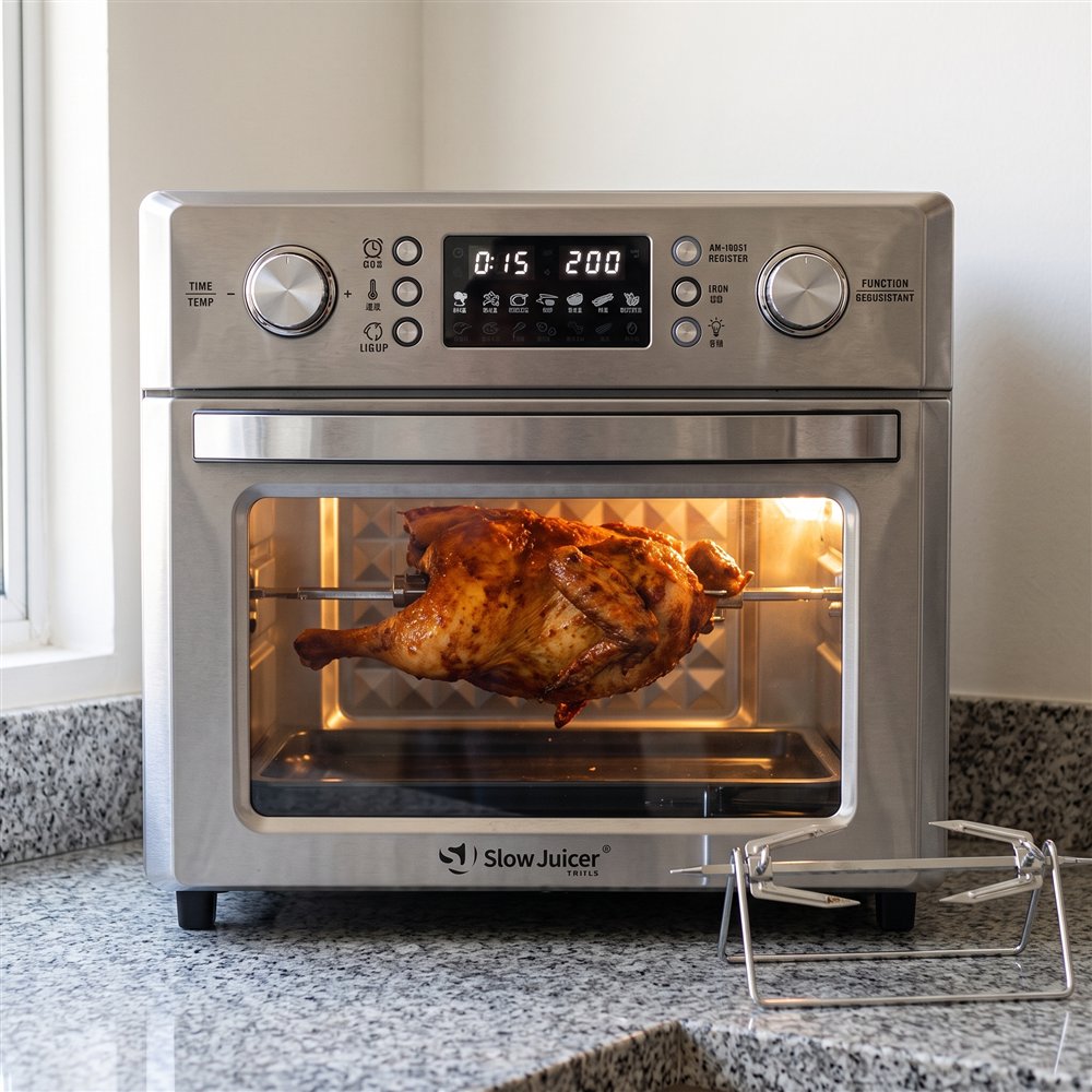 Forno air fryer de 26 litros com espeto